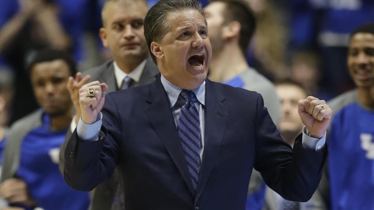 Kentucky head coach John Calipari directed his team against Texas A&M during the second half of the championship of the Southeastern Conference tournament in Nashville last month.