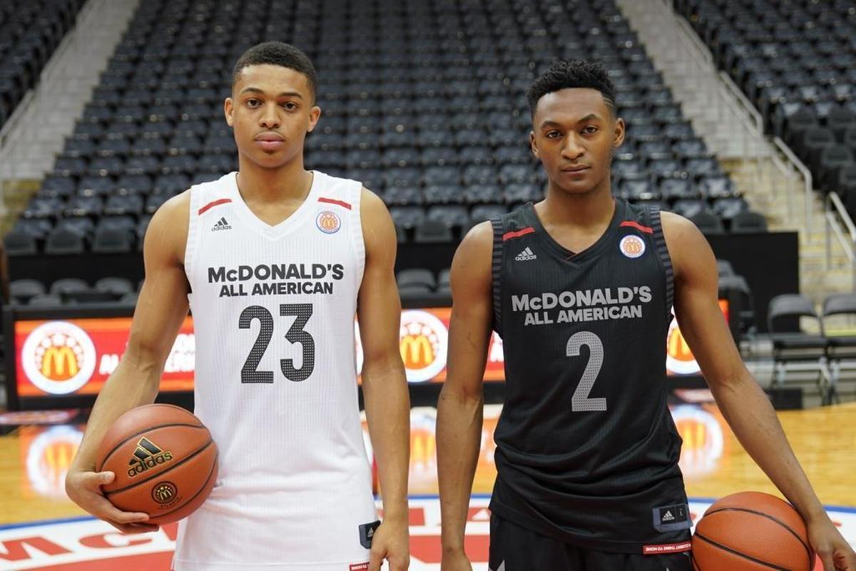 Kentucky freshmen Keldon Johnson, left, and Immanuel Quickley were both McDonald’s All-Americans this season.