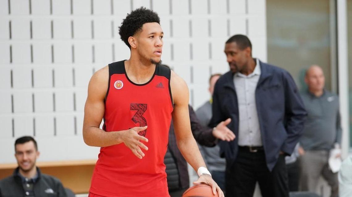 EJ Montgomery practiced for the McDonald’s All-American Game in Atlanta a couple of weeks ago,