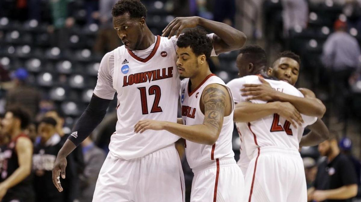 Louisville plays Michigan in the NCAA Tournament round of 32 in Indianapolis on Sunday afternoon.