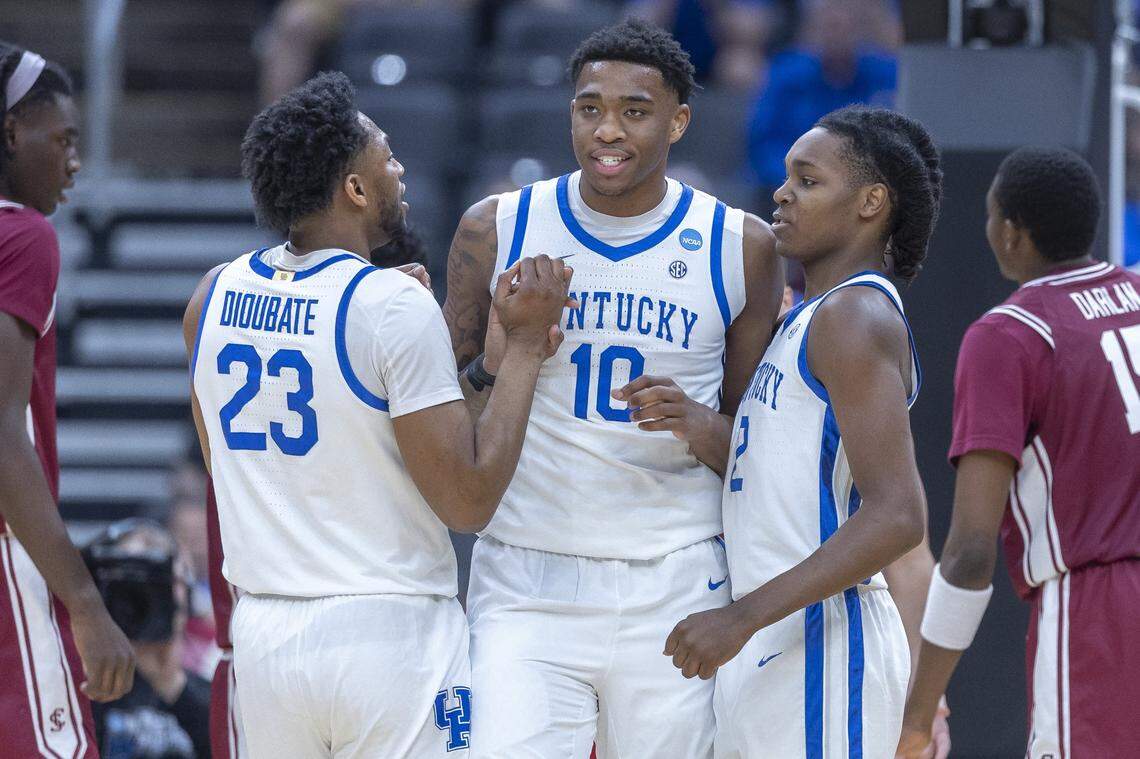 Kentucky forward Brandon Garrison (10) averaged 4.7 points and 4.1 rebounds in 16.2 minutes per game for the Wildcats during the 2025-26 season.