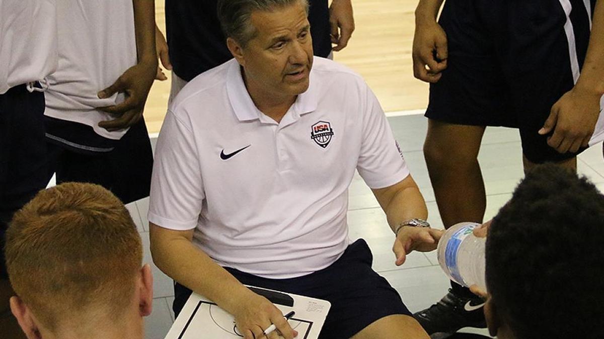 John Calipari coached Team USA to a victory over France in a U19 exhibition game in Cairo, Egypt, on Thursday.
