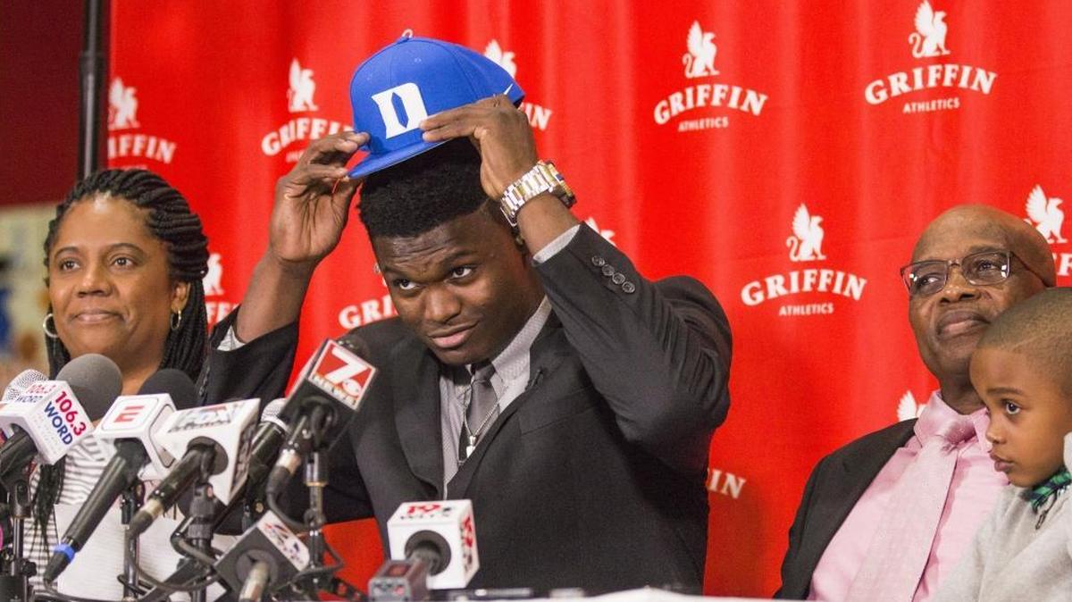 Zion Williamson committed to Duke on Saturday night.