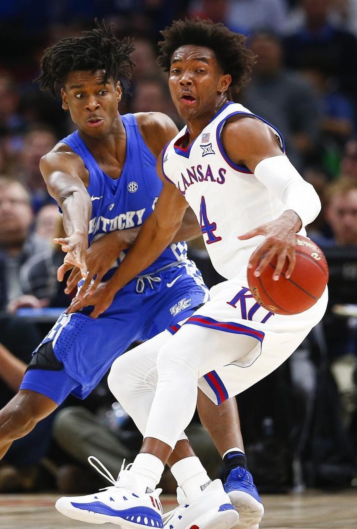 Shai Gilgeous-Alexander, left, is leading UK in steals and assists this season.