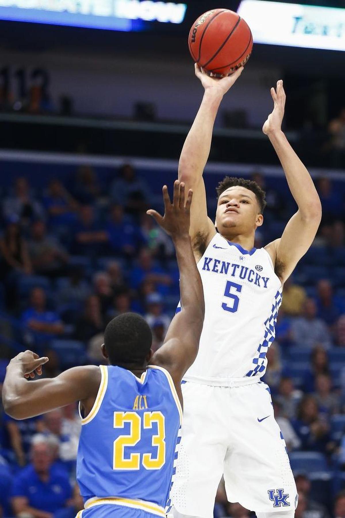 Kevin Knox is projected as a lottery pick in this year’s NBA Draft.