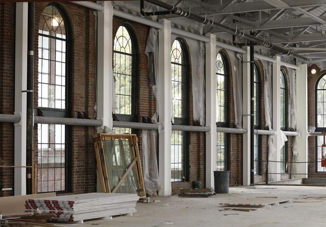 The main cardio fitness room during a tour of the old University of Kentucky Alumni Gym, which will now be called the Alumni Gym Fitness Center.