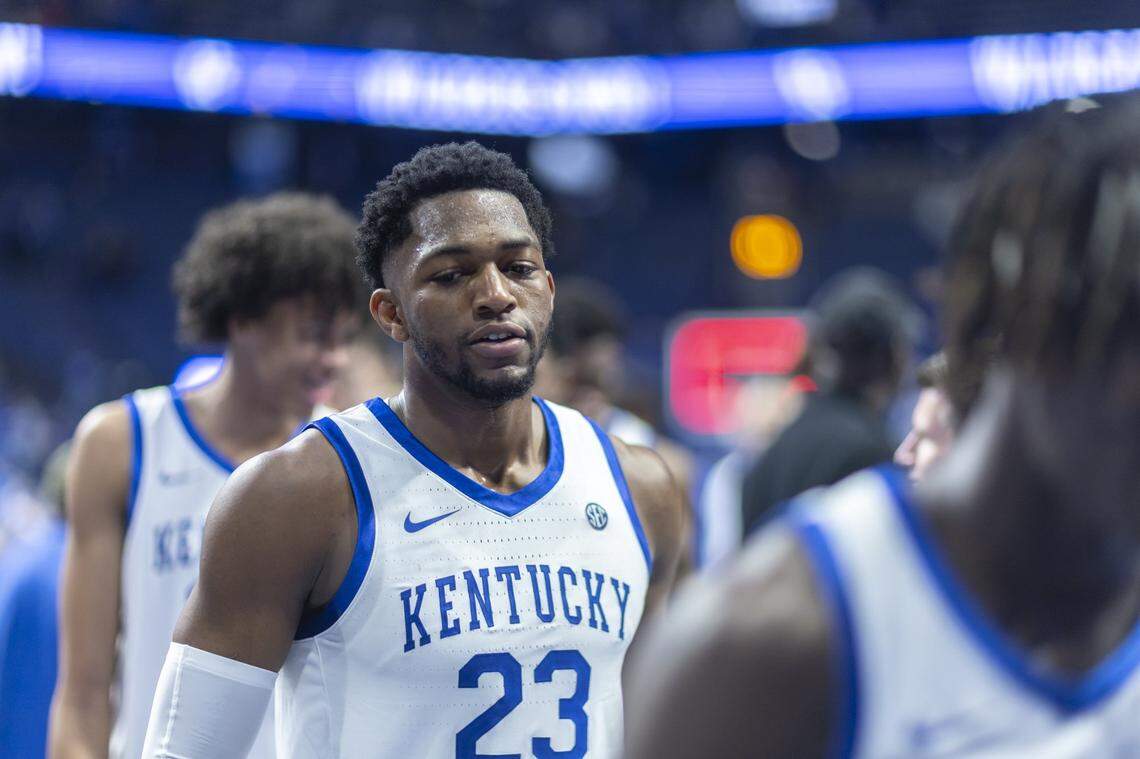 Kentucky forward Mouhamed Dioubate is averaging 11.6 points and 5.8 rebounds in 20.4 minutes per game for the Wildcats so far this season.