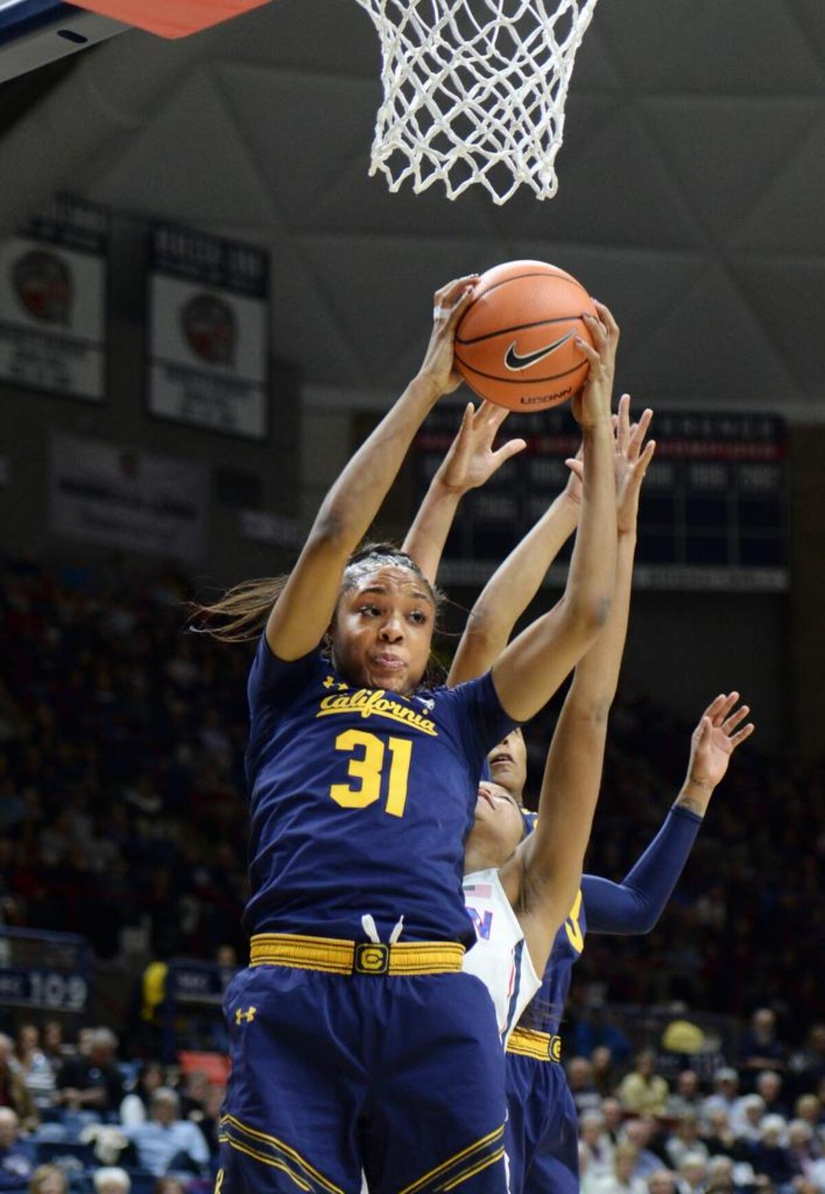 Kristine Anigwe, a 6-foot-4 forward, leads California in scoring and rebounding.