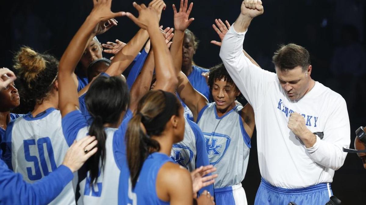 Coach Matthew Mitchell and the Wildcats were to host several recruits for Big Blue Madness on Friday night.