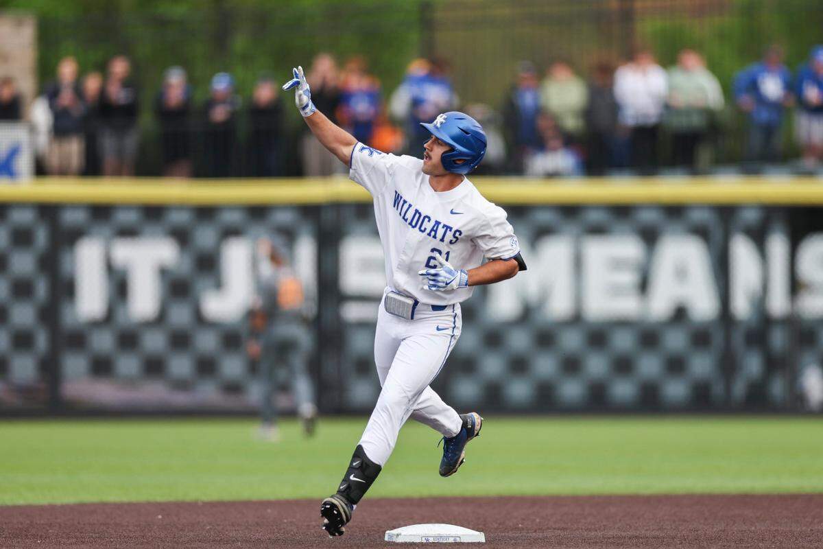 Outfielder Ryan Waldschmidt will be one of Kentucky’s players to watch in the NCAA Tournament Lexington Regional.