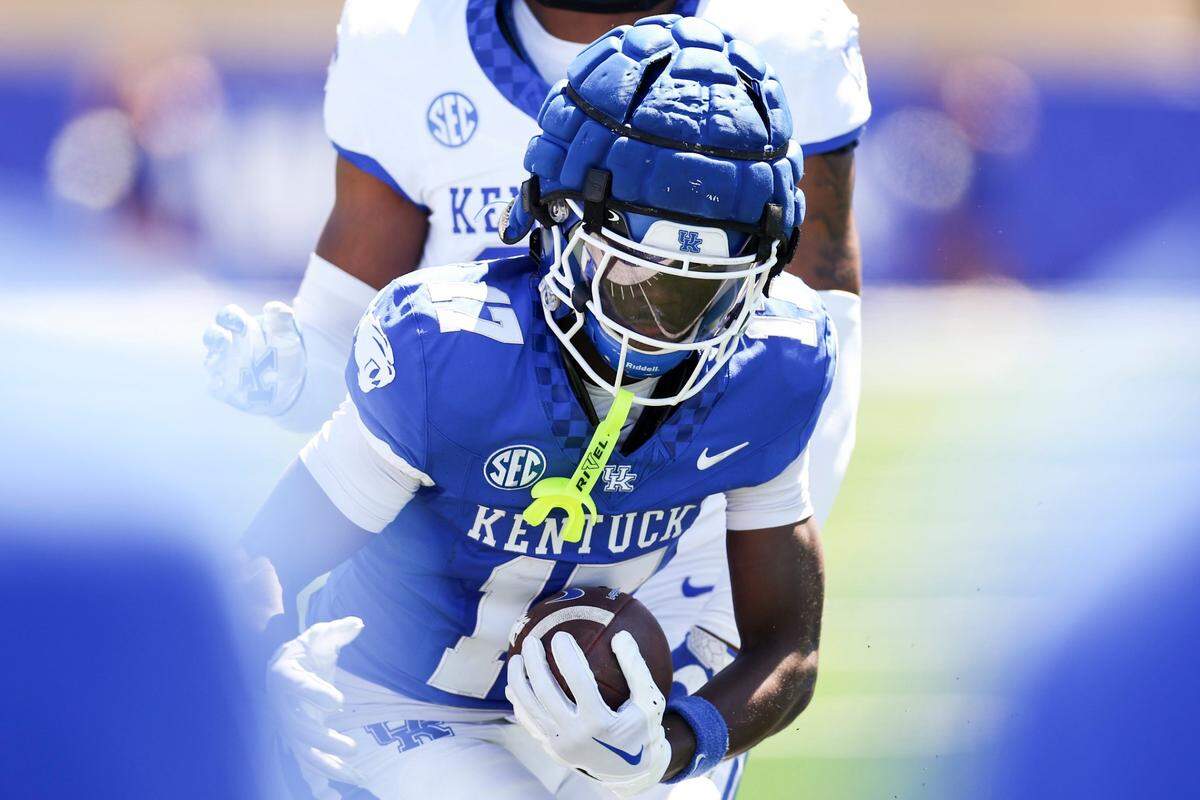 Freshman wide receiver Hardley Gilmore was a breakout star in UK’s spring practice.