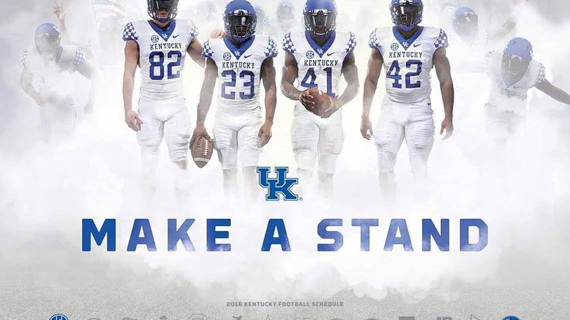The University of Kentucky’s 2016 football poster.
