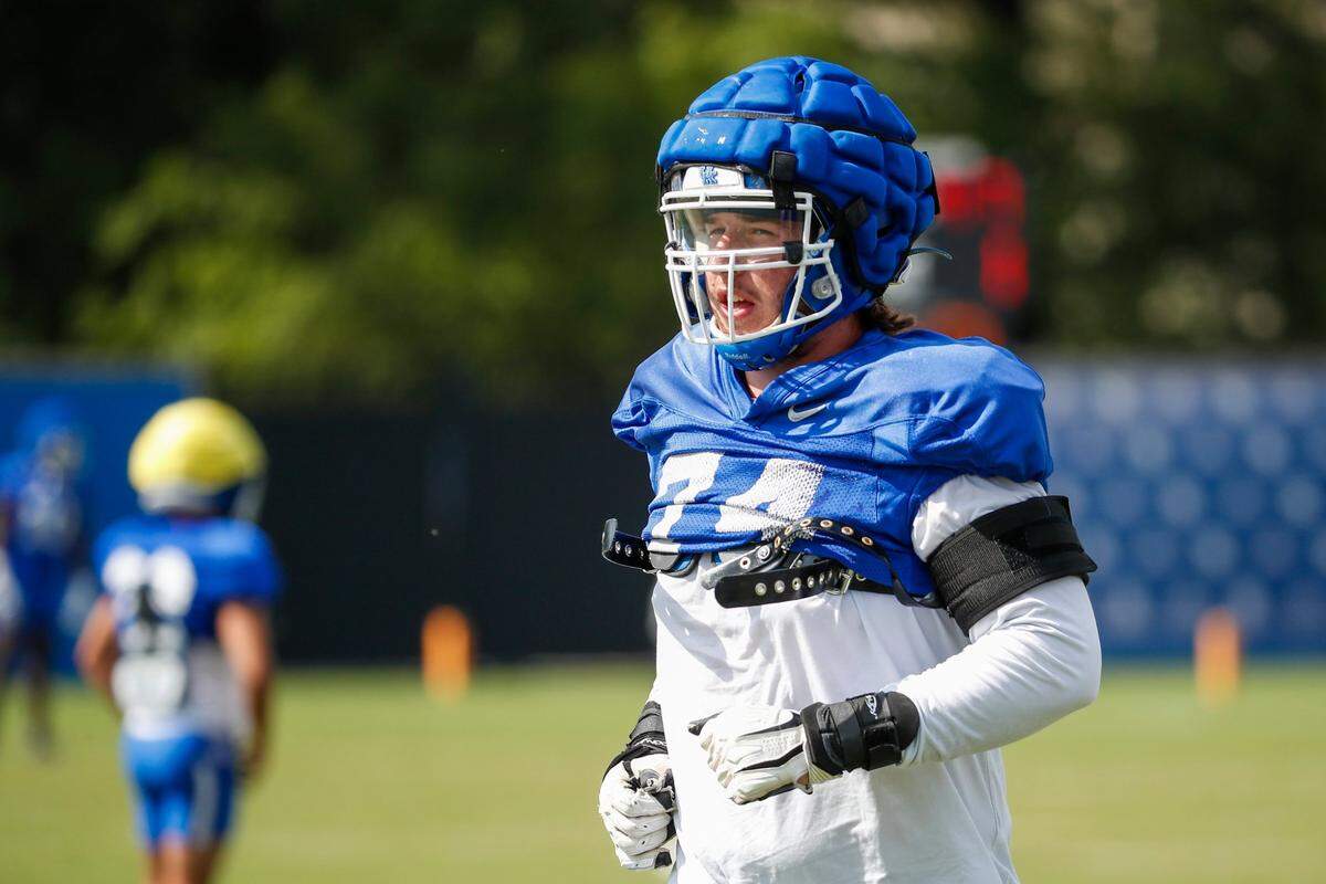 David Wohlabaugh started one game at left tackle for Kentucky in 2024 and was competing for the starting right tackle job before he elected to enter the transfer portal.