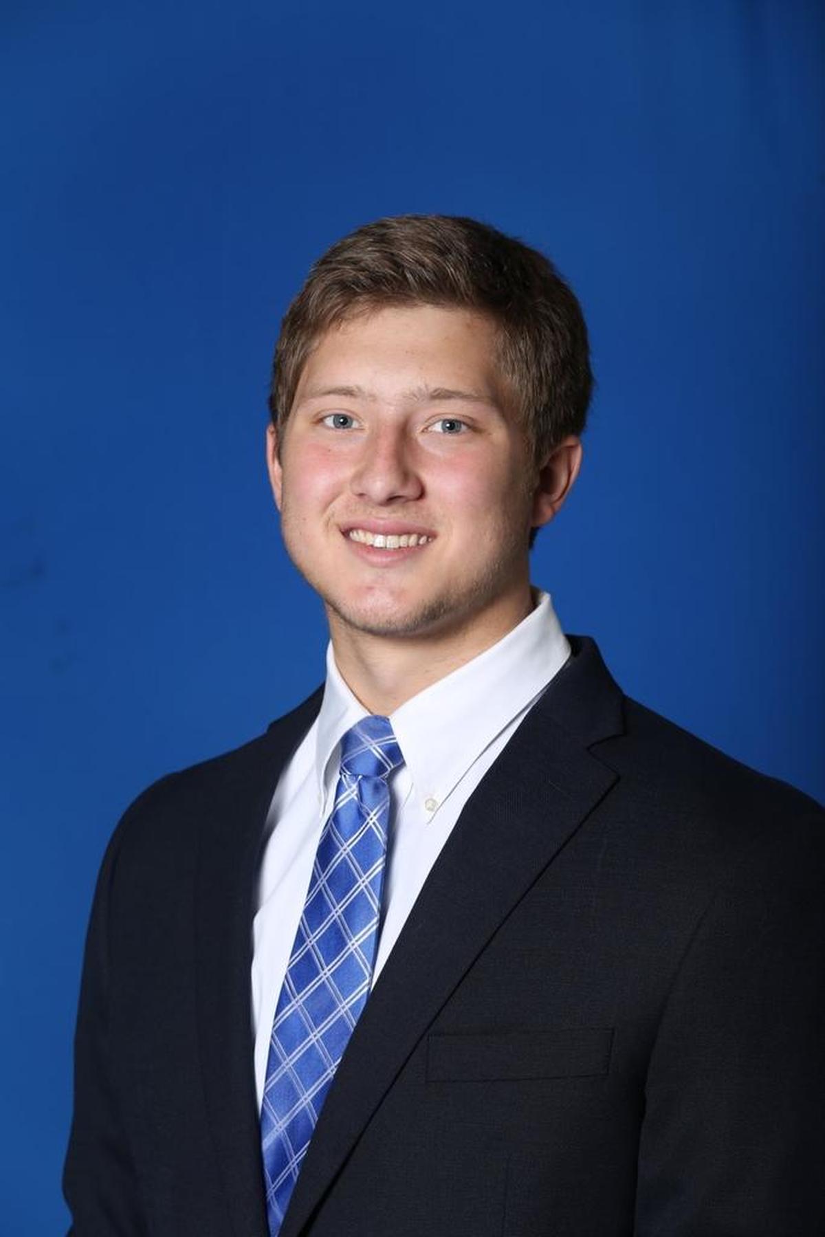 Justin Rigg was injured on the first day of spring football practice Monday when he collided with defensive back Chris Westry.