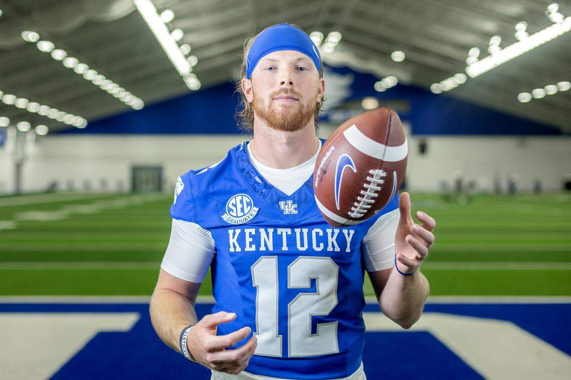 Brock Vandagriff was a five-star recruit coming out of high school but spent three seasons at Georgia during which he performed only in mop-up duty. After last season, the 22-year-old quarterback transferred to Kentucky.