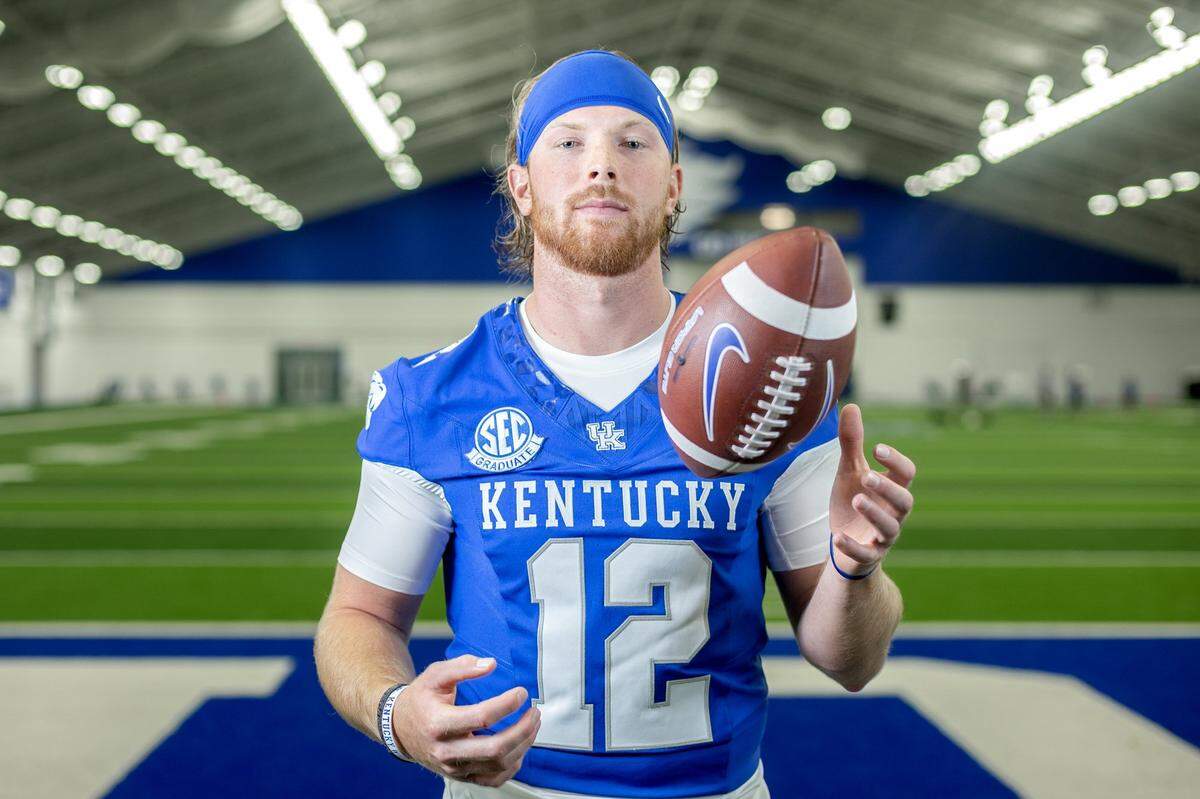 Brock Vandagriff was a five-star recruit coming out of high school but spent three seasons at Georgia during which he performed only in mop-up duty. After last season, the 22-year-old quarterback transferred to Kentucky.