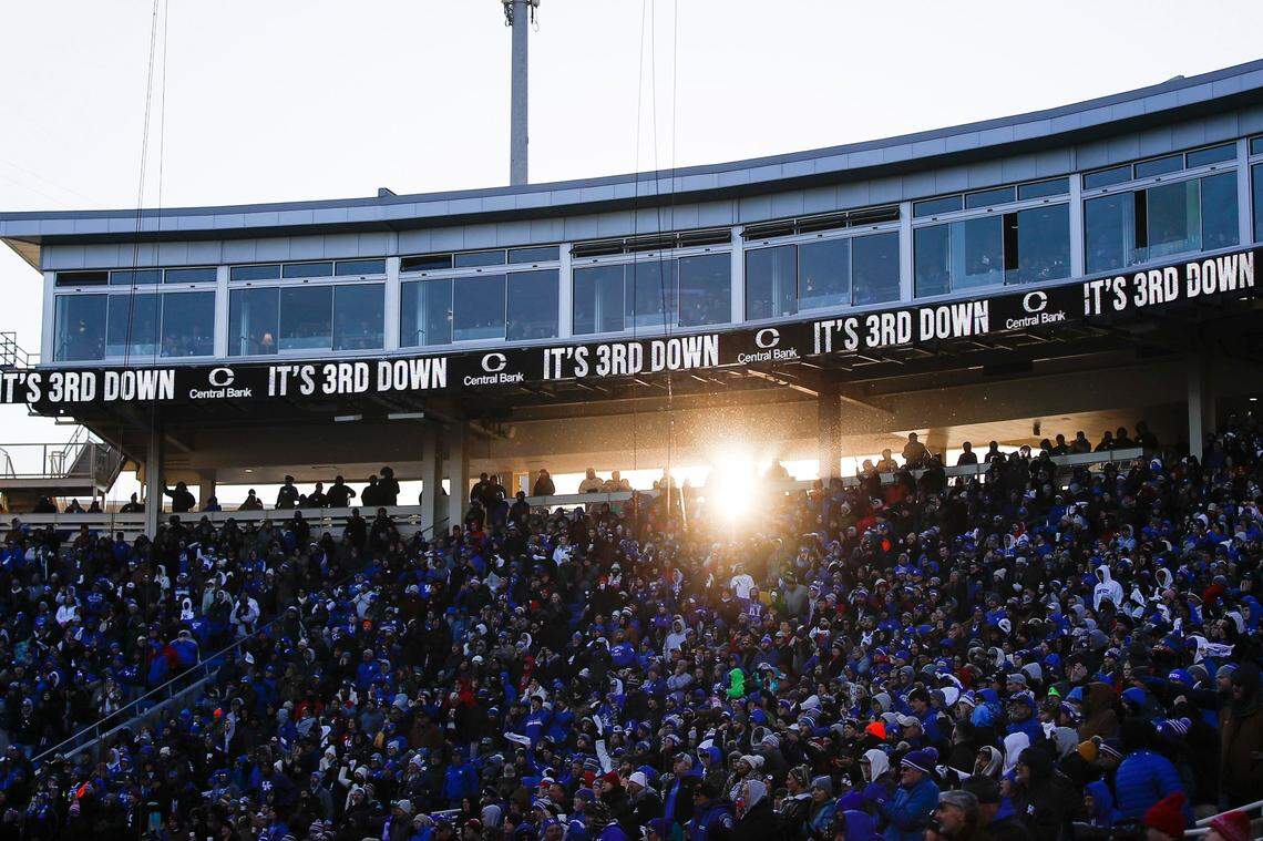 Renovations to the corner suites at Kroger Field are part of a plan to increase athletics revenue.