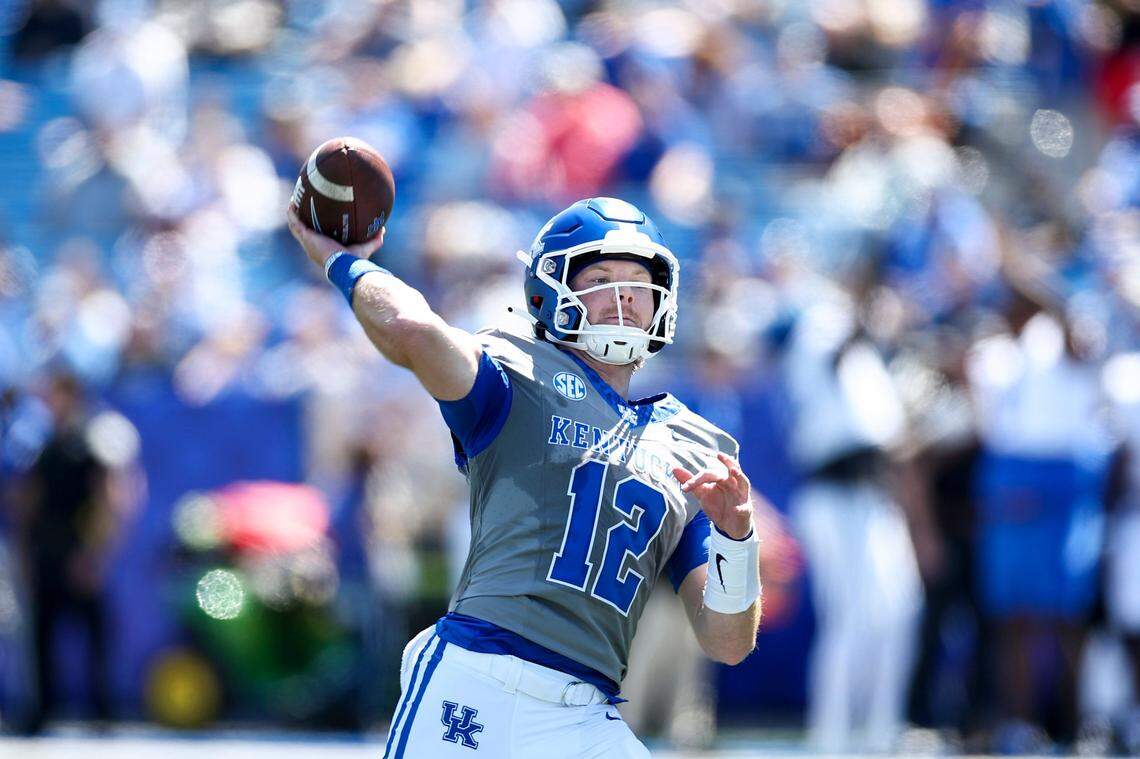 Georgia transfer Brock Vandagriff is expected to start for Kentucky with Rutgers transfer Gavin Wimsatt serving as his top backup.