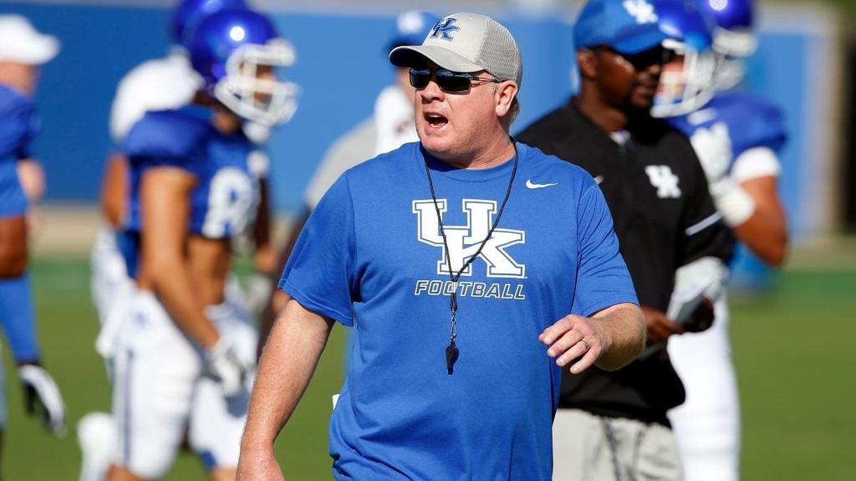 University of Kentucky coach Mark Stoops enters his fourth season in Lexington with a 12-24 record.