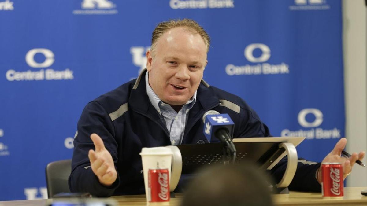 Kentucky Coach Mark Stoops talked about his team’s bowl bid against Georgia Tech in the Taxslayer Bowl in Jacksonville, Fla., on New Year's Eve.
