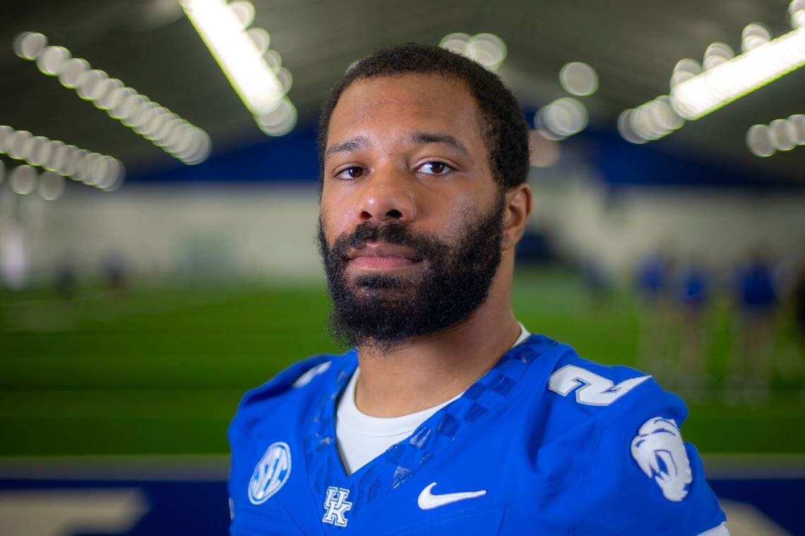 Kentucky inside linebacker Jamon Dumas-Johnson grabbed an interception on his second play as a Wildcat.