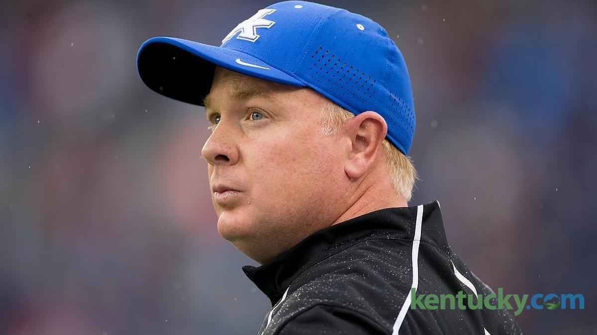 Kentucky head coach Mark Stoops in the second half of the game against Louisville.