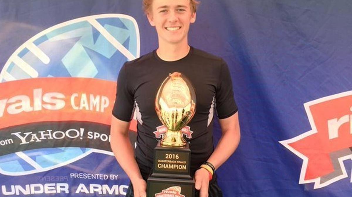 Four-star quarterback Mac Jones committed to Kentucky last July, but he backed off of that pledge on Tuesday and announced that he is now committed to Alabama.
