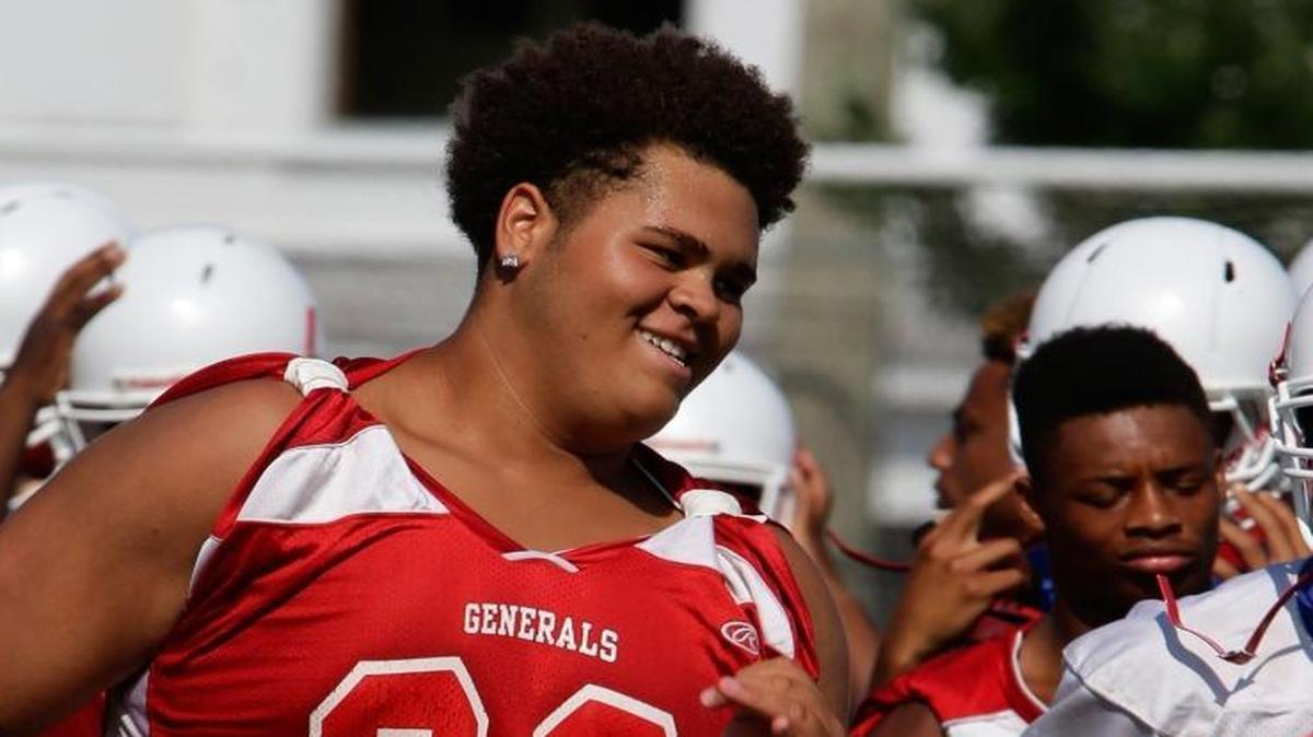 Lafayette standout Jedrick Wills is one of the top-ranked offensive linemen nationally for the recruiting class of 2017.