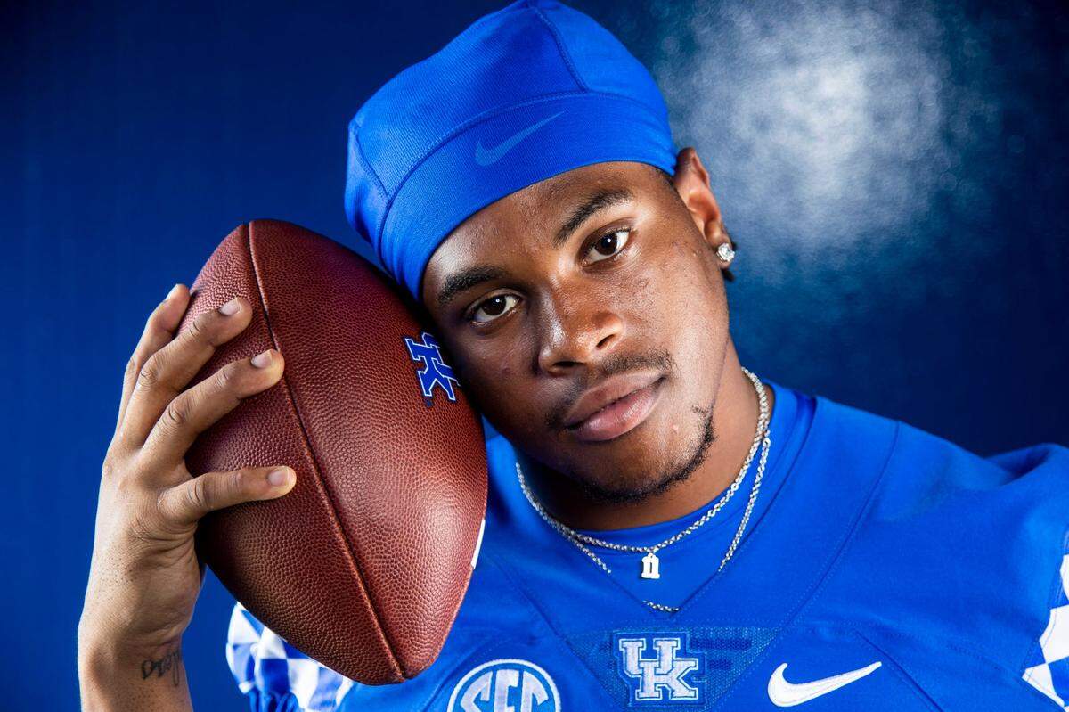 UK safety Zion Childress started his college career at Texas State, playing defensive back after starring as a quarterback in high school.