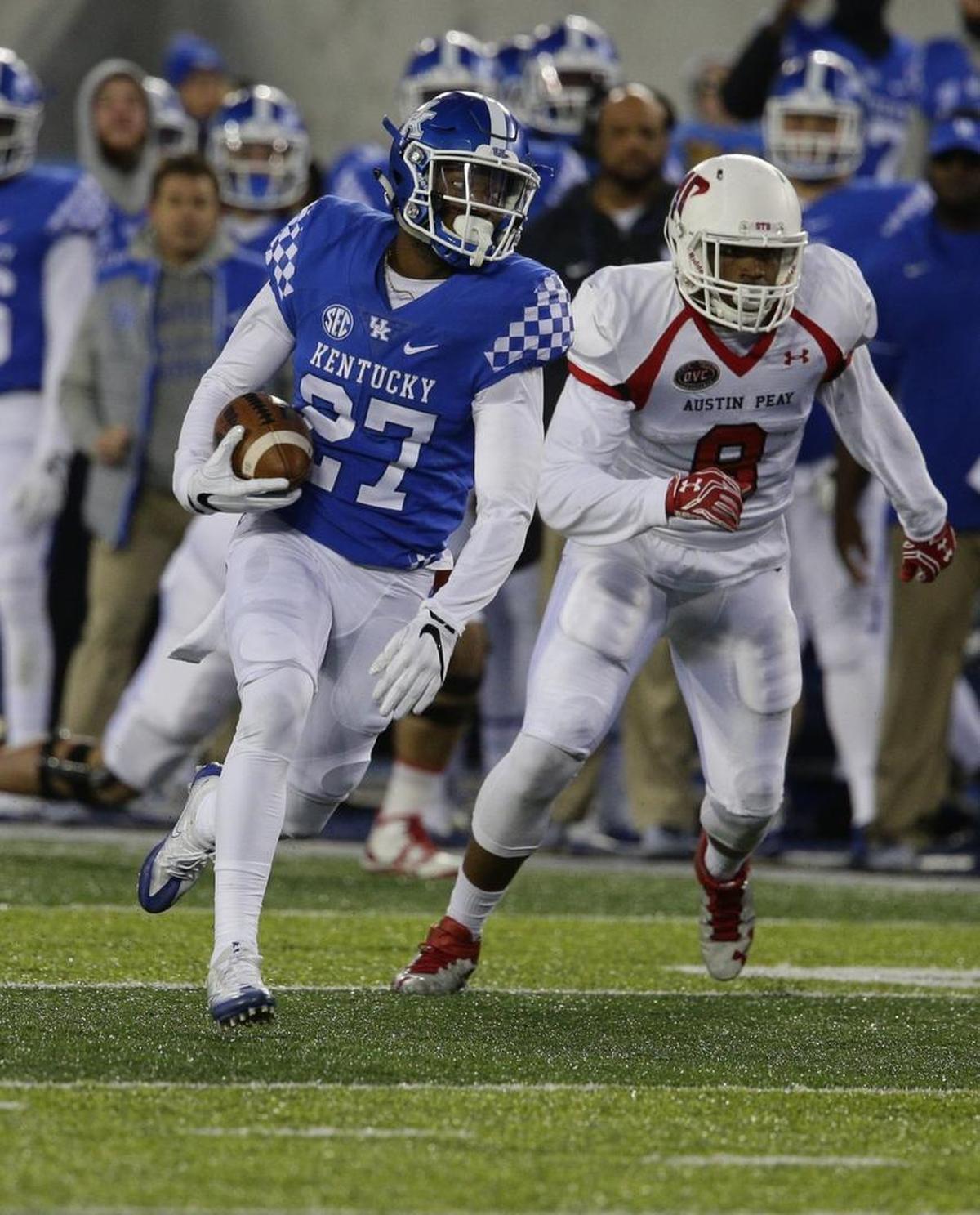 Mike Edwards had three interceptions for Kentucky last season.