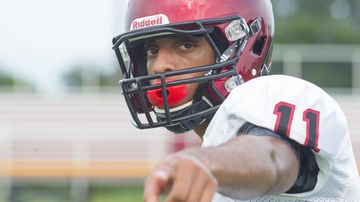 Zy’Aire Hughes at McCracken County High School Marquette Stadium on August 5, 2015.