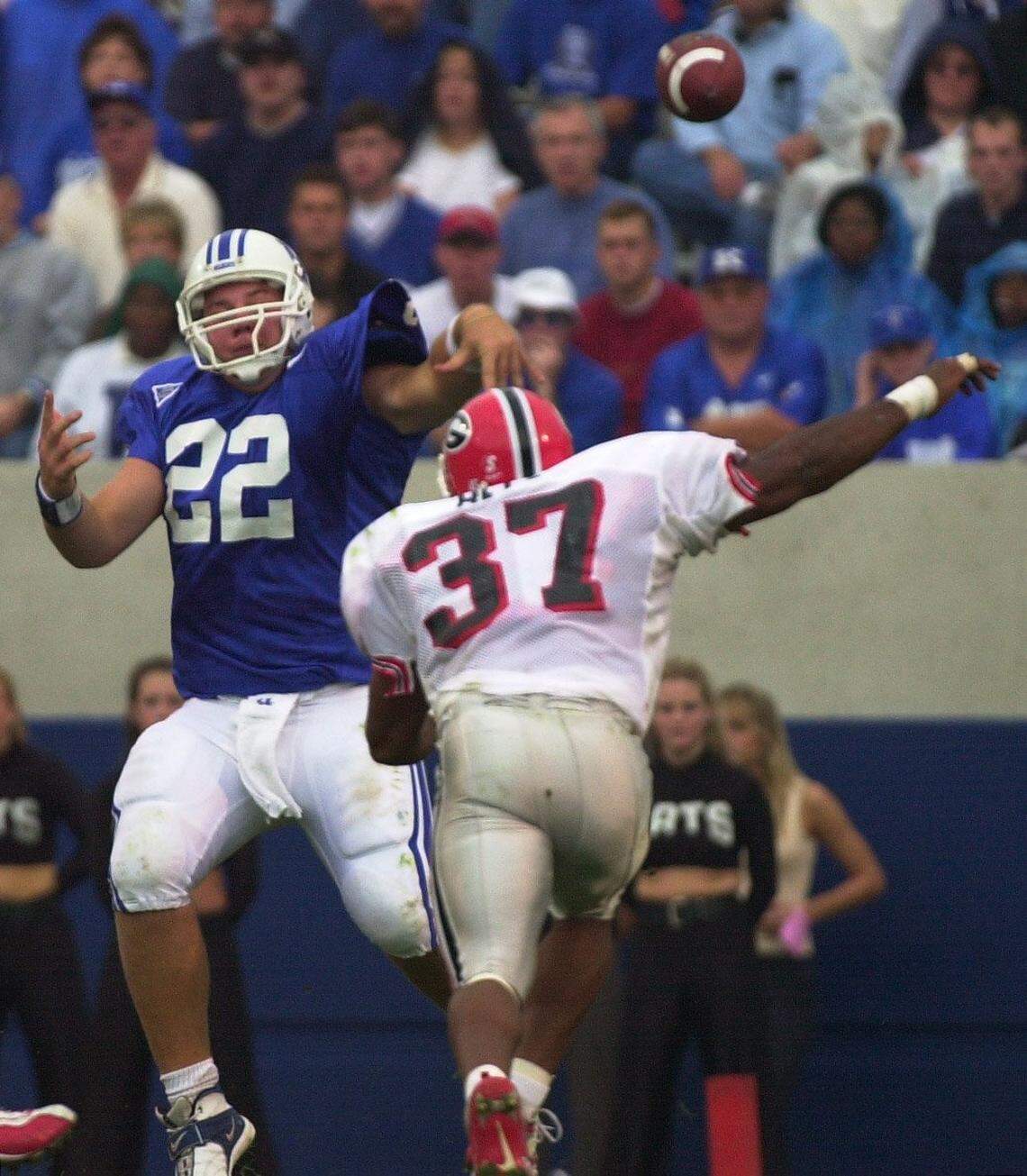 Jared Lorenzen is the only quarterback in Kentucky football history to throw for 500 yards in a game.