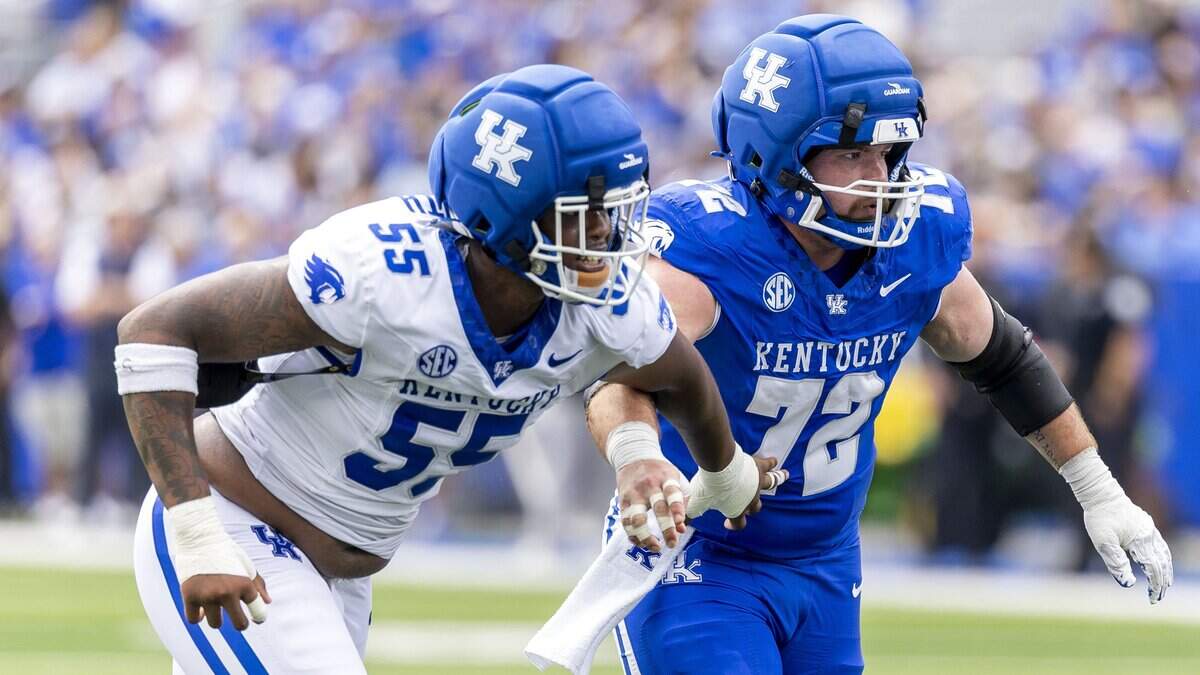 Nic Smith (55), who redshirted last season on the Kentucky football team, has died. In a release, UK coach Will Stein called it “a tremendous loss for our program and university community.”