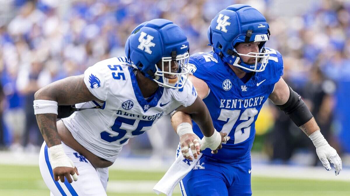 Nic Smith (55), who redshirted last season on the Kentucky football team, has died. In a release, UK coach Will Stein called it “a tremendous loss for our program and university community.”