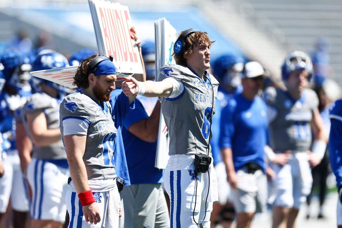 Quarterback Cutter Boley is in line to make his second appearance for UK versus Murray State.
