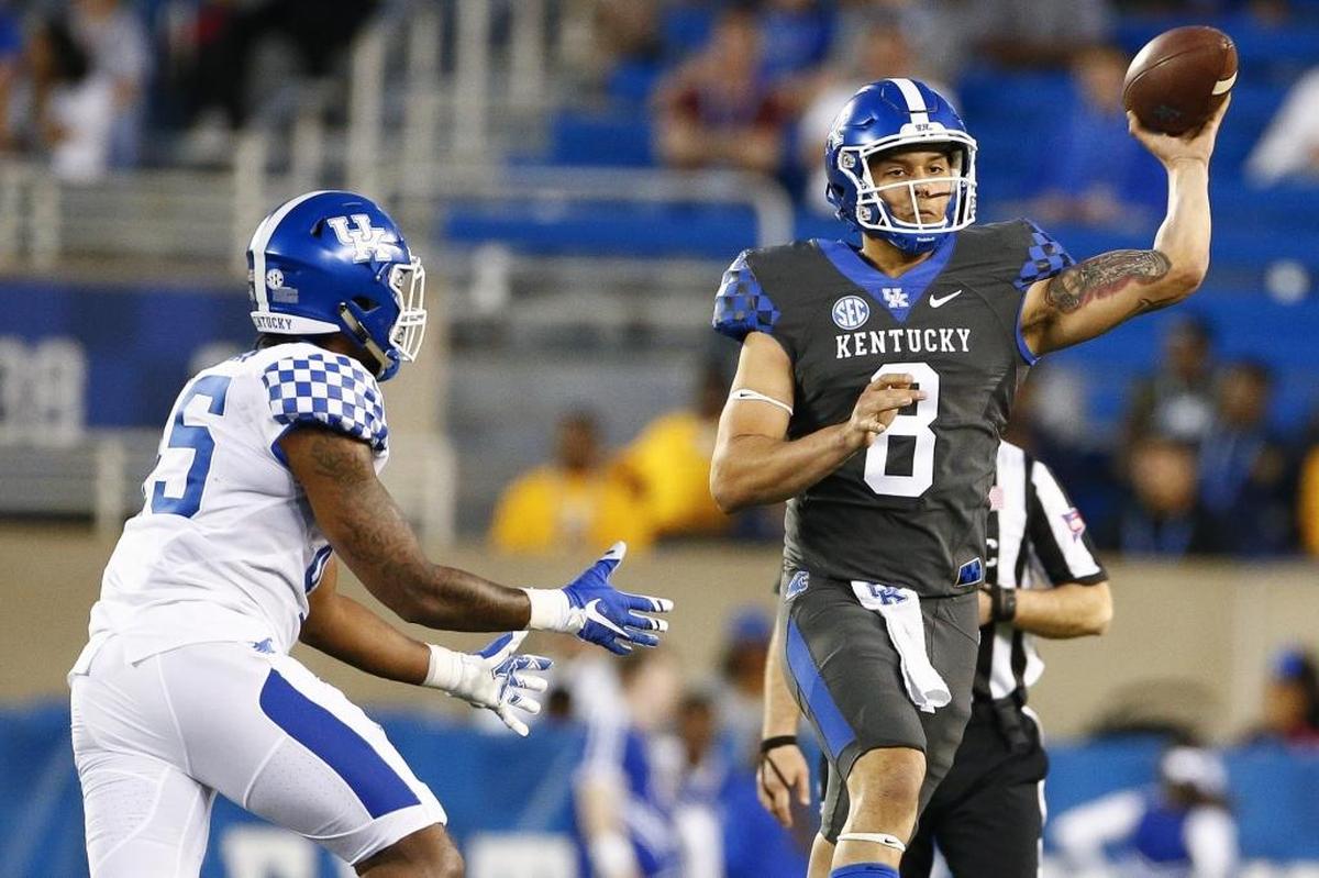 Kentucky redshirt freshman quarterback Danny Clark is trying to battle his way into the Wildcats starting quarterback derby with redshirt sophomores Gunnar Hoak and Terry Wilson.