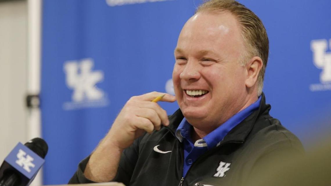 UK Coach Mark Stoops was all smiles after signing what was arguably his best recruiting class yet earlier this month.