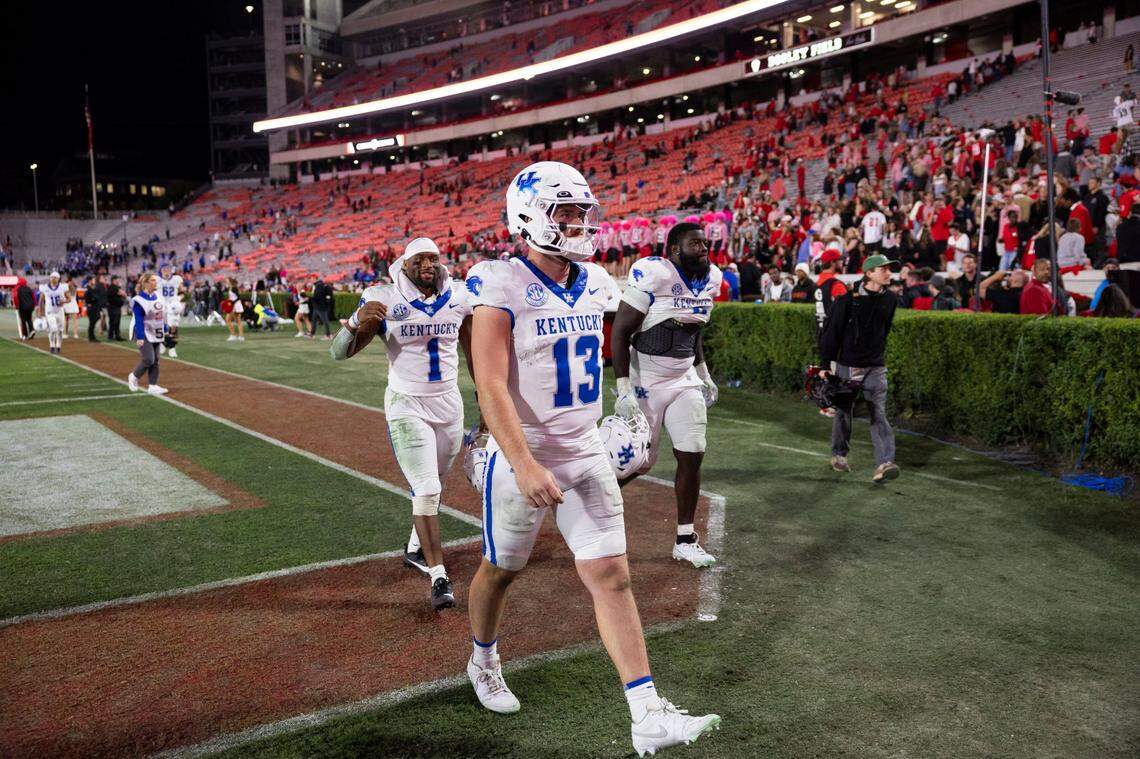 Devin Leary ranks last in the SEC among starting quarterbacks in completion percentage (54.8) after six games.