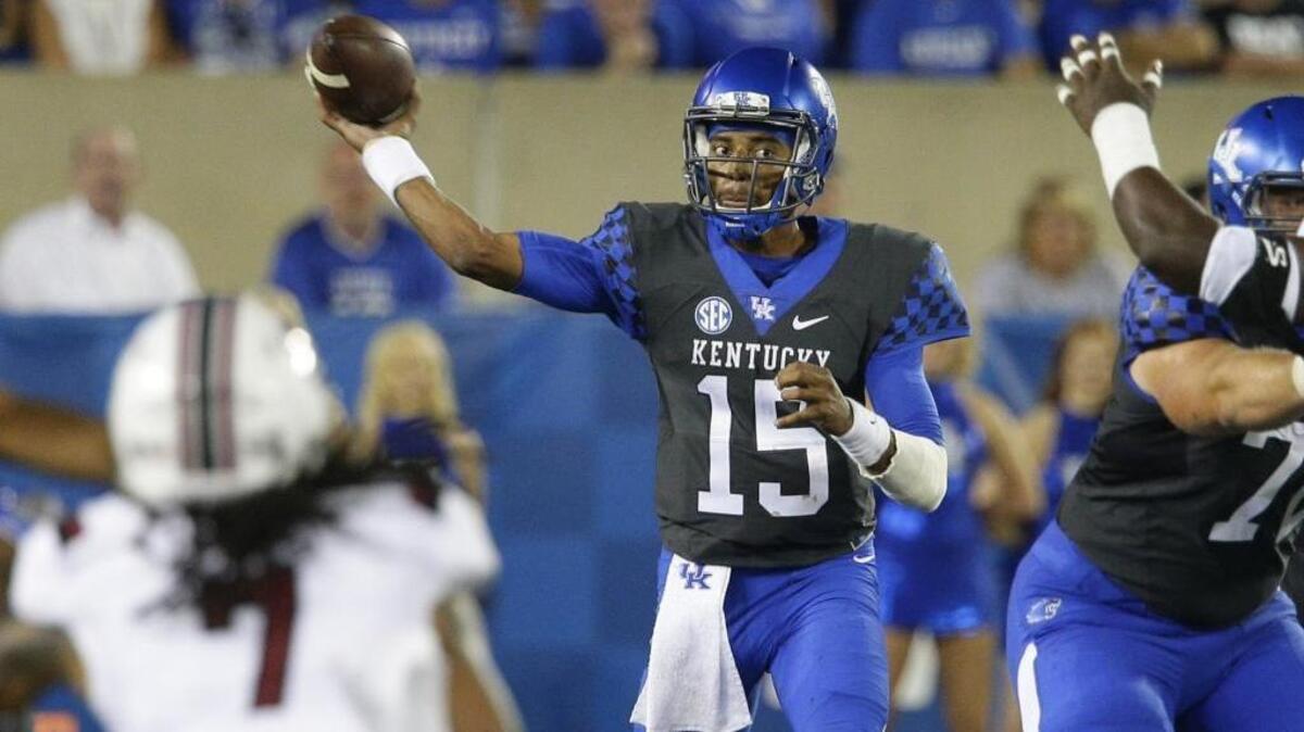 Kentucky quarterback Stephen Johnson has passed for 1,113 yards and four touchdowns in eight games.