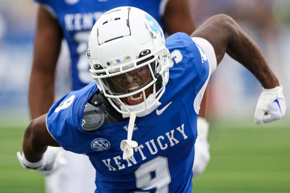 Through two games, wide receiver Tayvion Robinson has recorded nine catches for 174 yards and two touchdowns.