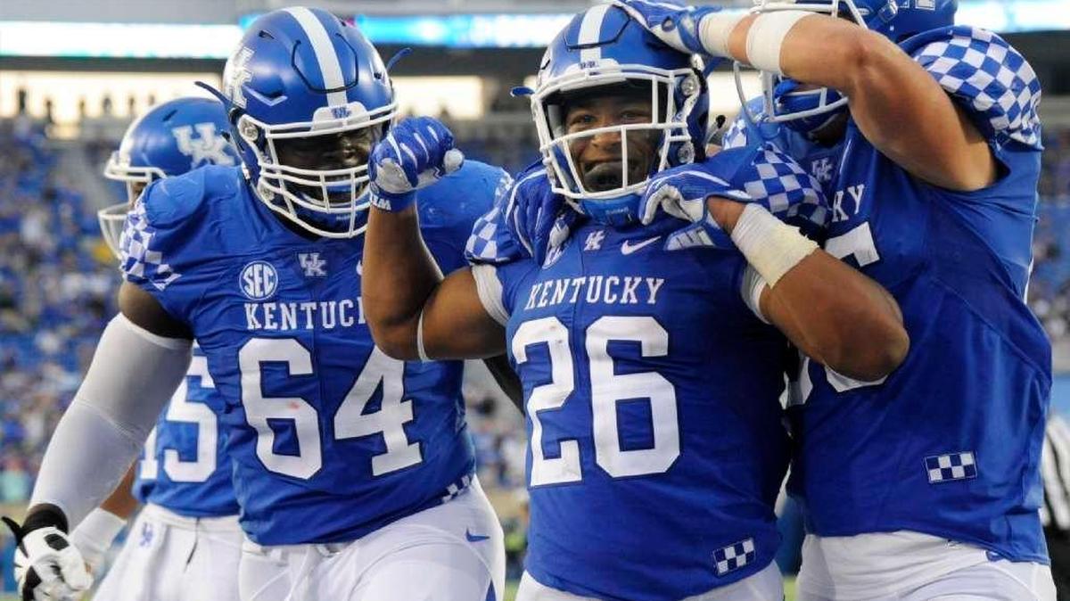 True freshman running back Benny Snell, No. 26, has helped the Kentucky running game become rather muscular.