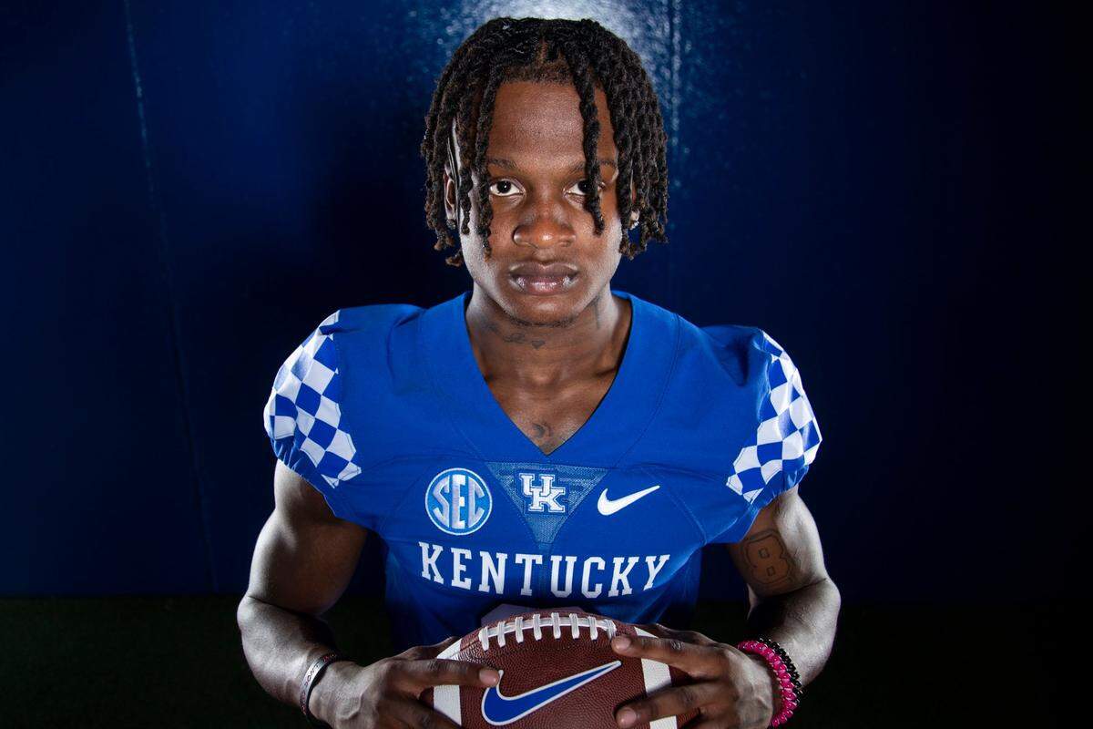 Lexington native Dekel Crowdus (3) is working to break through in a packed wide receiver room after recovering from a knee injury.
