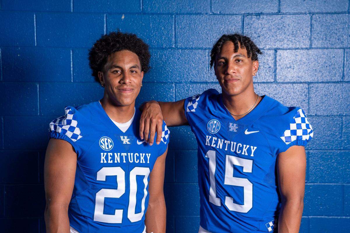 Twin brothers Keaten Wade (20) and Destin Wade (15) both entered the transfer portal on the first day of the December window after two seasons in Lexington.