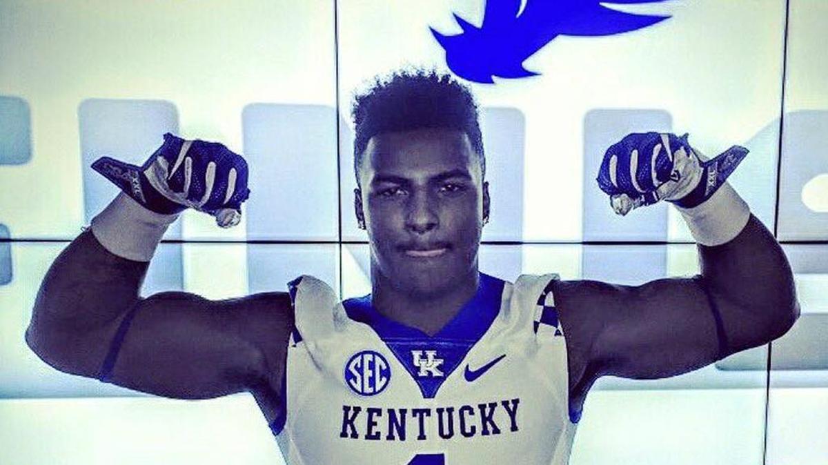 Four-star linebacker Xavier Peters tweeted a photo of himself in a UK football uniform during a visit to Lexington.