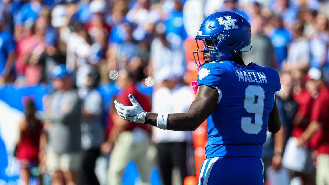 Wide receiver Ja’Mori Maclin could be the top target for UK’s passing attack next season after the departures of Barion Brown and Dane Key.