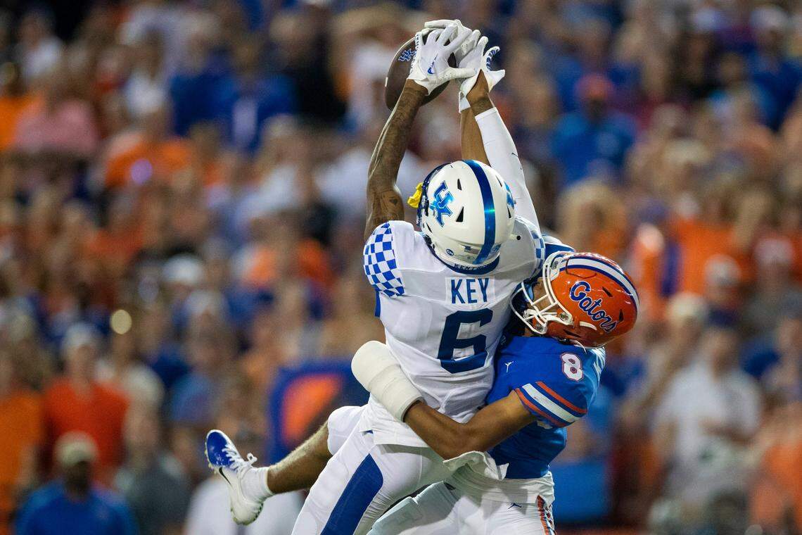With Kentucky’s offense struggling at Florida in 2022, Levis hit Dane Key for a 55-yard touchdown reception in the second quarter.