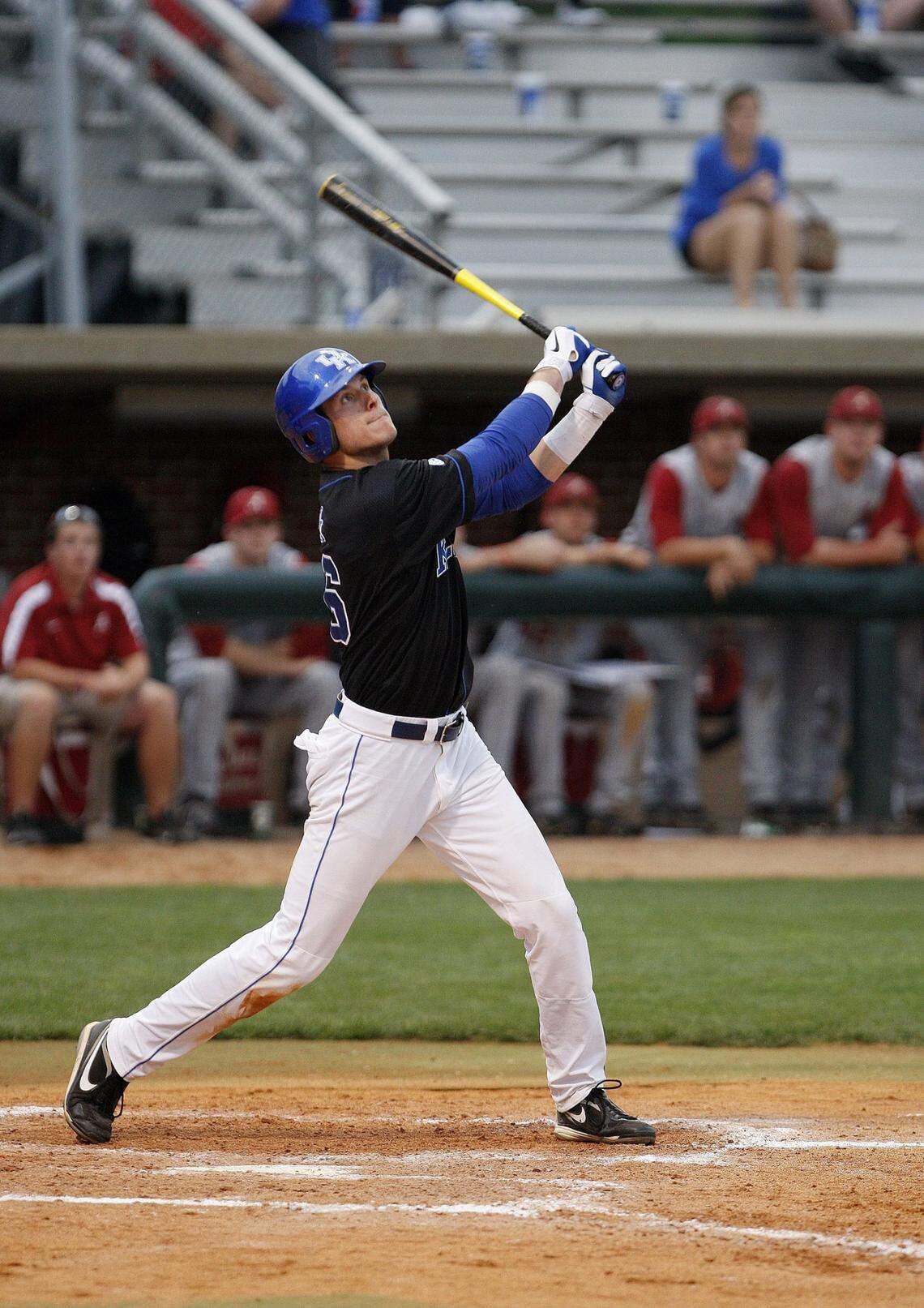 Brian Adams caught eight passes in two seasons with the UK football team while hitting .312 in 86 career games with the baseball program.