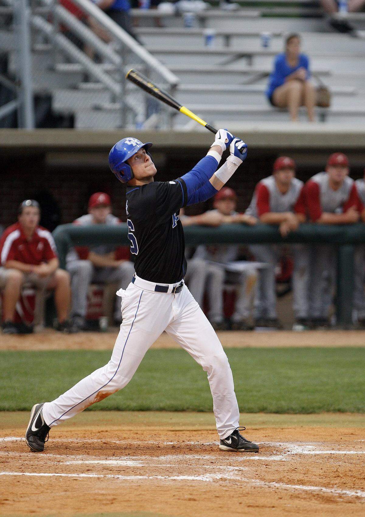 Brian Adams caught eight passes in two seasons with the UK football team while hitting .312 in 86 career games with the baseball program.