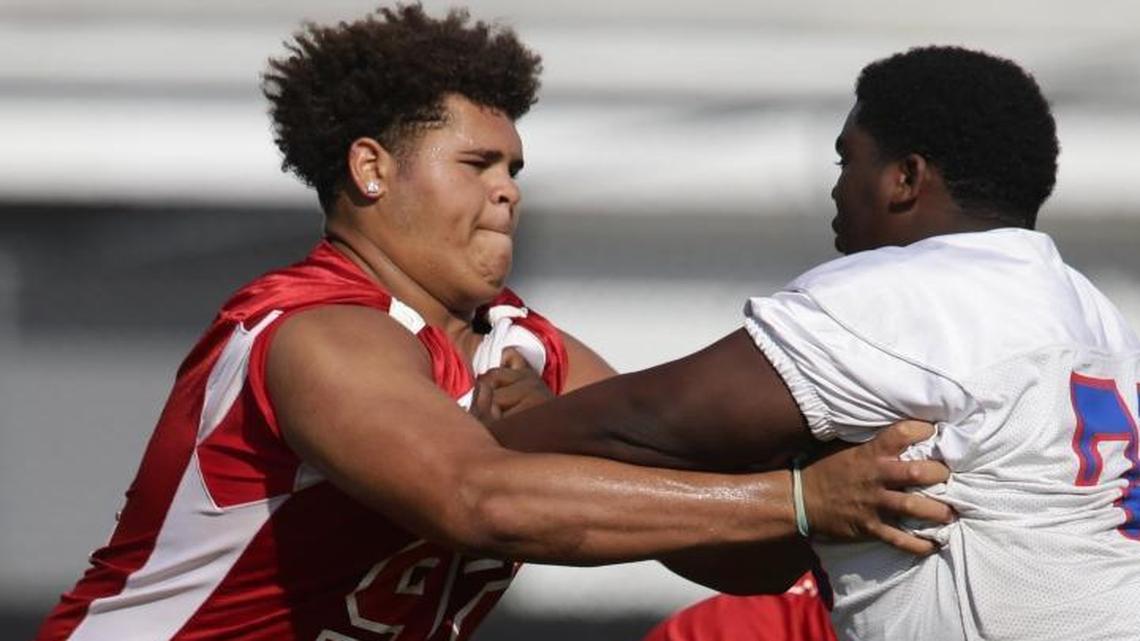 Lafayette offensive tackle Jedrick Wills is one of the top high school football prospects in the country and has scholarship offers from many of the nation’s elite programs.