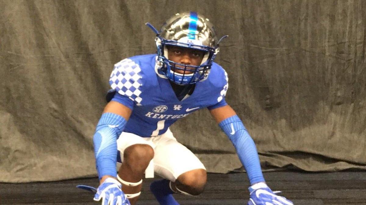 Four-star cornerback Stanley Garner tweeted a photo of himself in UK gear during a recent recruiting visit to Lexington.